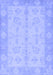 Machine Washable Oriental Blue Modern Rug, wshabs2623blu