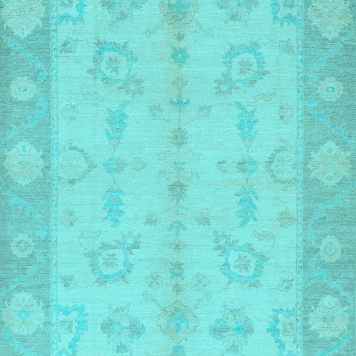 Machine Washable Oriental Light Blue Modern Rug, wshabs2623lblu