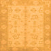 Square Oriental Orange Modern Rug, abs2623org