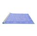 Sideview of Machine Washable Oriental Blue Modern Rug, wshabs2623blu