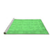 Sideview of Machine Washable Oriental Emerald Green Modern Area Rugs, wshabs2623emgrn