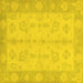 Square Oriental Yellow Modern Rug, abs2623yw