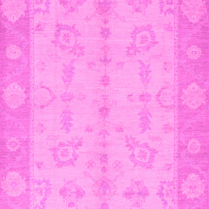 Machine Washable Oriental Pink Modern Rug, wshabs2623pnk