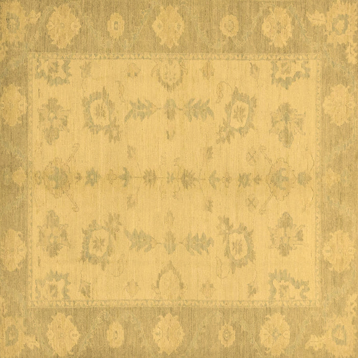 Square Oriental Brown Modern Rug, abs2623brn