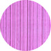 Round Oriental Purple Modern Rug, abs2624pur