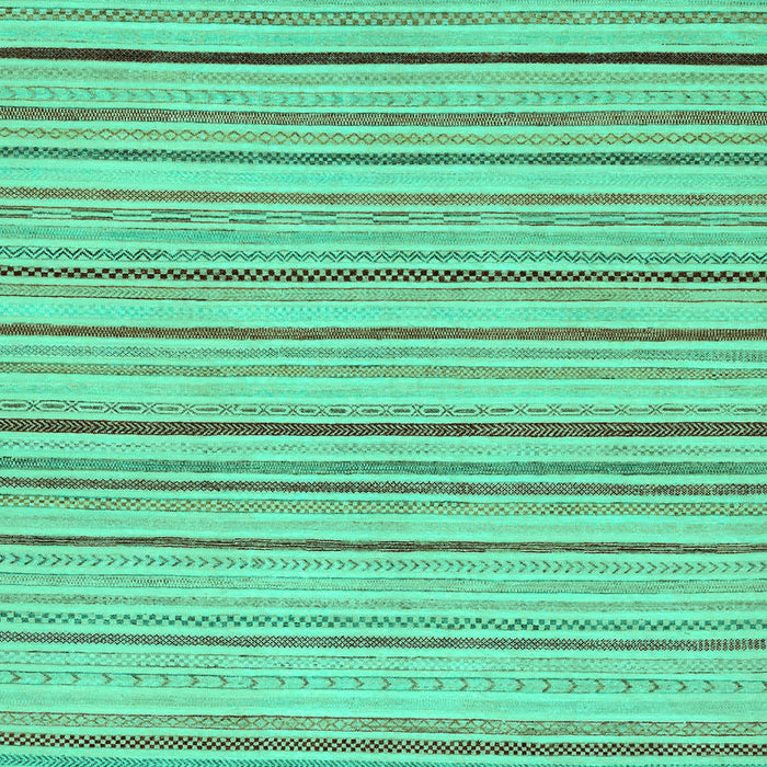 Machine Washable Oriental Turquoise Modern Area Rugs, wshabs2624turq