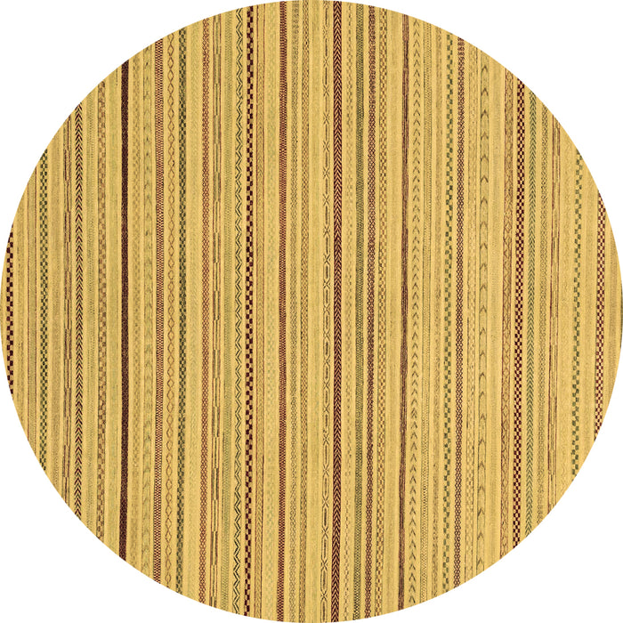 Round Oriental Brown Modern Rug, abs2624brn