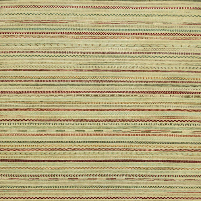 Square Abstract Cinnamon Brown Oriental Rug, abs2624