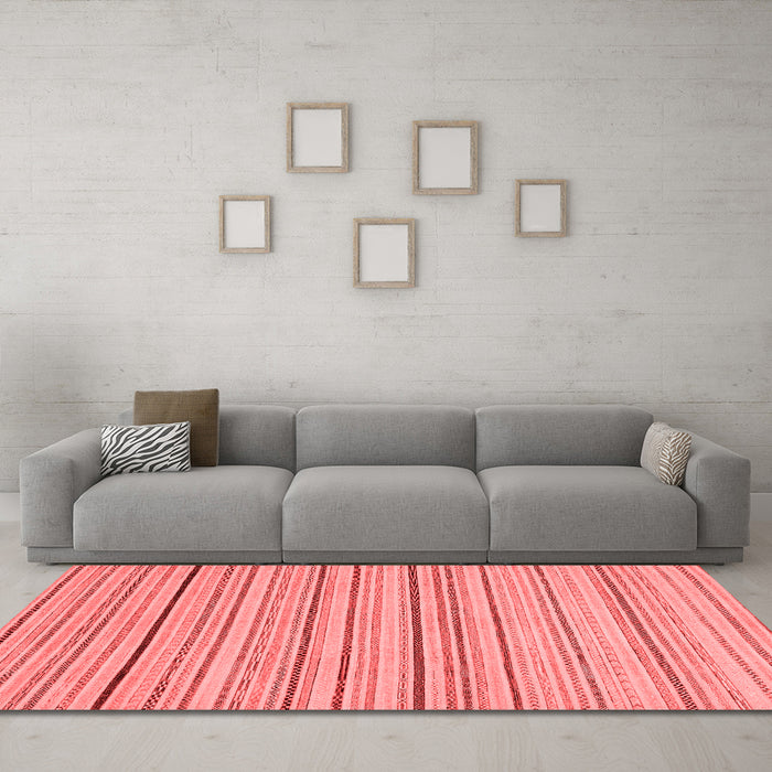 Modern Red Washable Rugs
