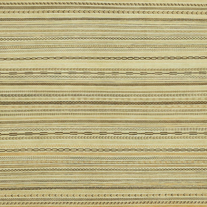 Square Abstract Brown Gold Oriental Rug, abs2625