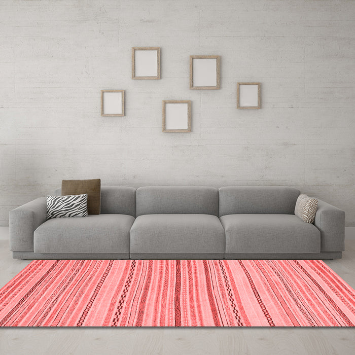 Modern Red Washable Rugs