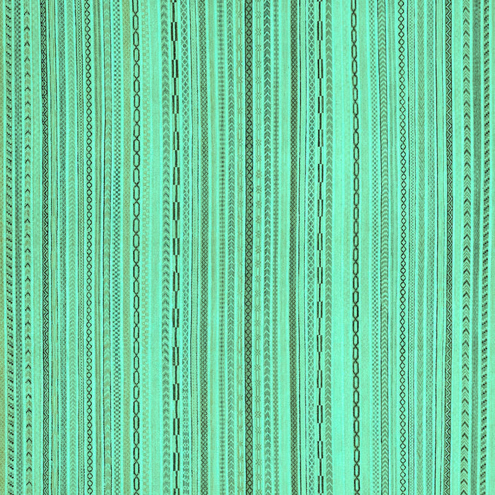 Square Oriental Turquoise Modern Rug, abs2625turq