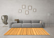 Machine Washable Oriental Orange Modern Area Rugs in a Living Room, wshabs2625org
