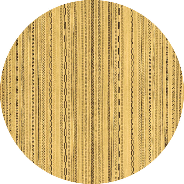 Round Oriental Brown Modern Rug, abs2625brn