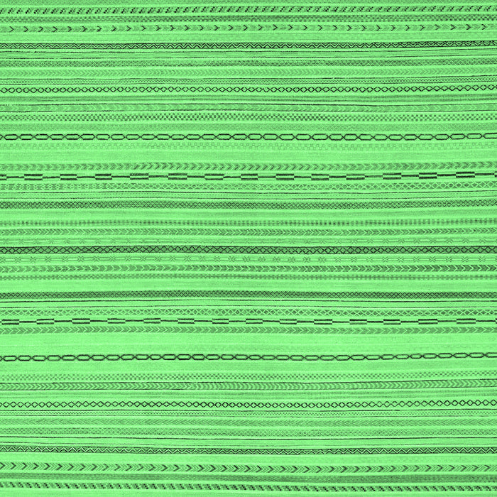 Square Machine Washable Oriental Emerald Green Modern Area Rugs, wshabs2625emgrn