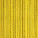 Square Machine Washable Oriental Yellow Modern Rug, wshabs2625yw