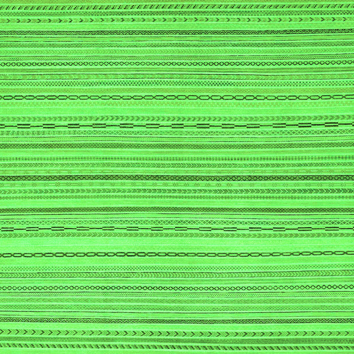 Square Machine Washable Oriental Green Modern Area Rugs, wshabs2625grn