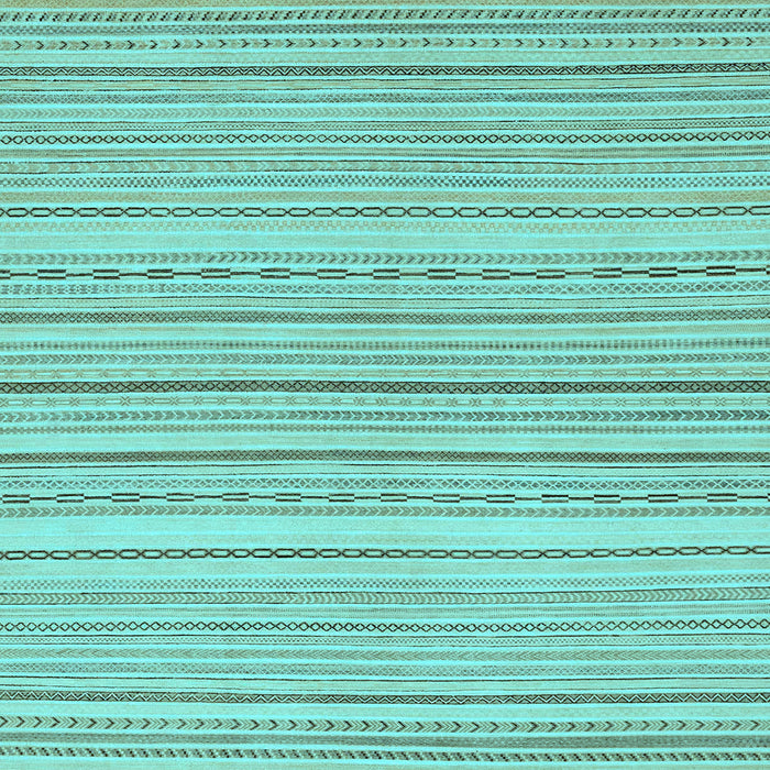 Square Machine Washable Oriental Light Blue Modern Rug, wshabs2625lblu