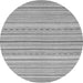 Round Oriental Gray Modern Rug, abs2625gry