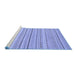 Sideview of Machine Washable Oriental Blue Modern Rug, wshabs2625blu