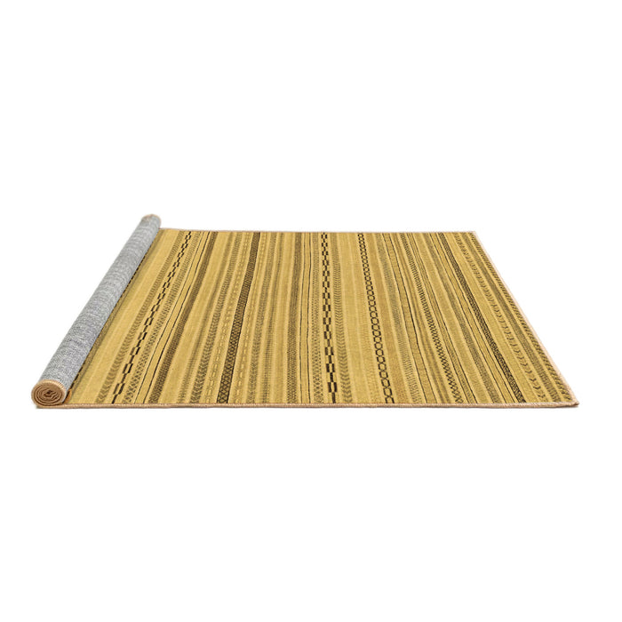 Sideview of Machine Washable Oriental Brown Modern Rug, wshabs2625brn