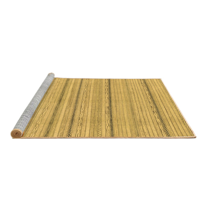 Sideview of Machine Washable Oriental Brown Modern Rug, wshabs2626brn