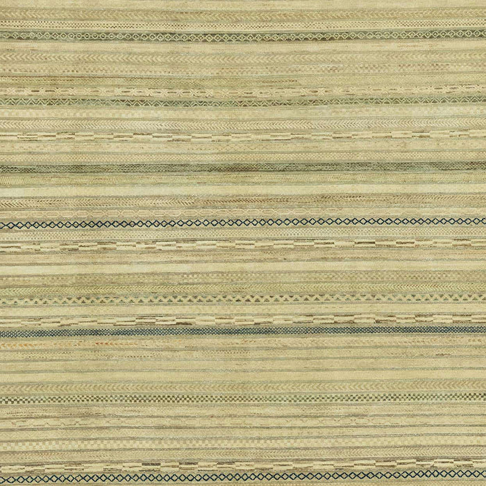 Machine Washable Abstract Brass Green Rug, wshabs2626