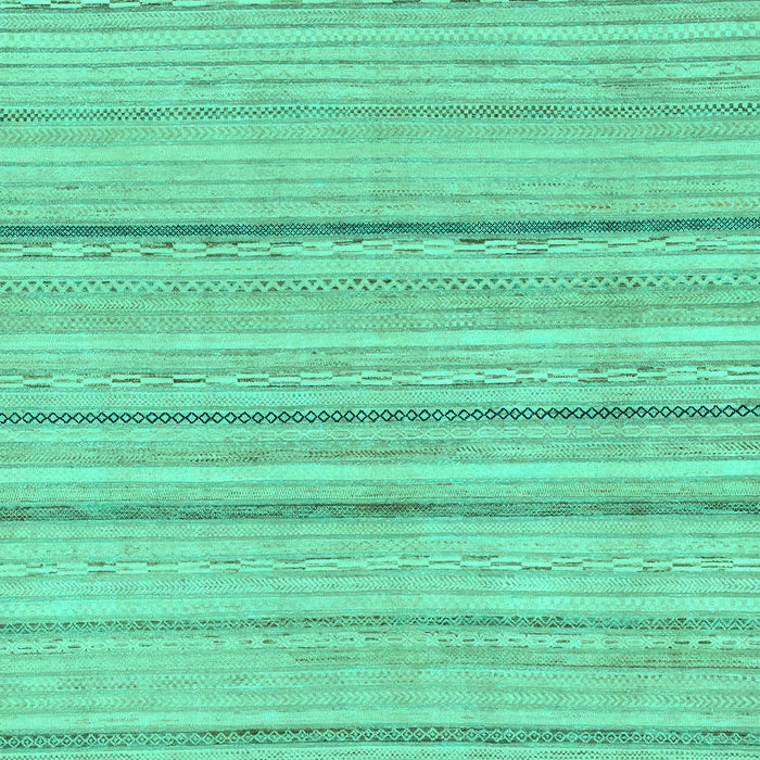 Machine Washable Oriental Turquoise Modern Area Rugs, wshabs2626turq