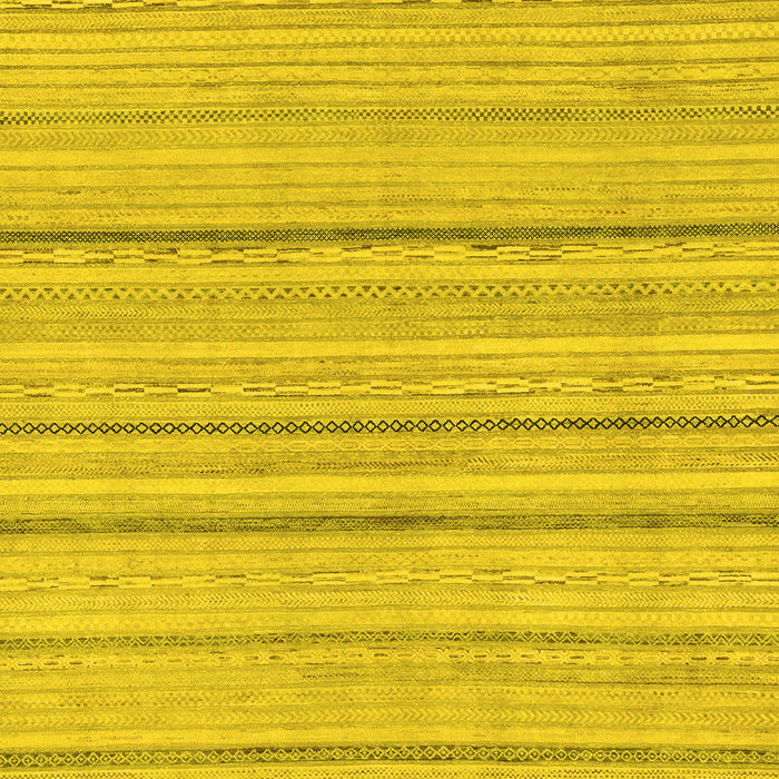 Machine Washable Oriental Yellow Modern Rug, wshabs2626yw