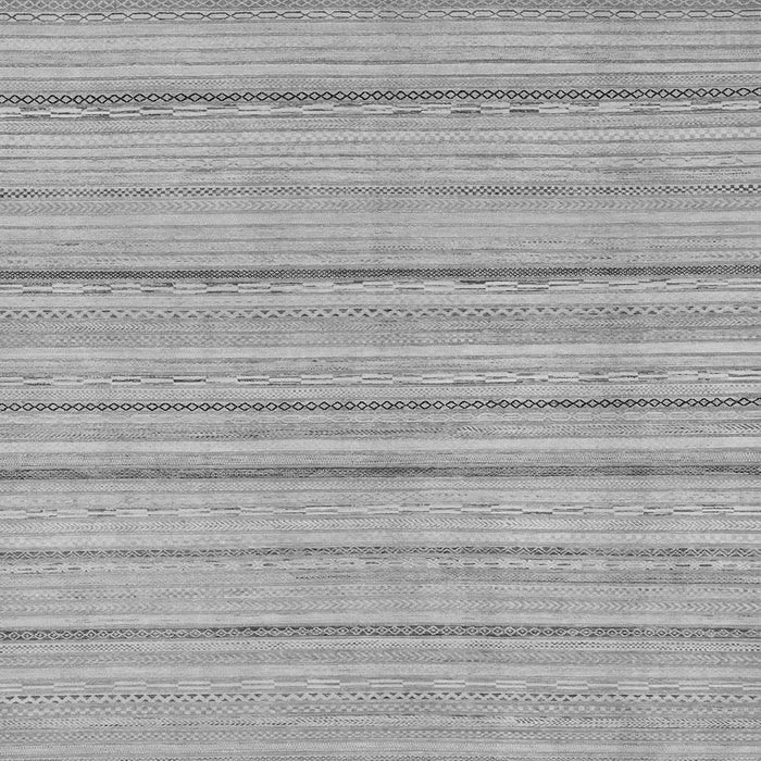 Square Machine Washable Oriental Gray Modern Rug, wshabs2626gry
