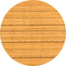 Round Oriental Orange Modern Rug, abs2626org