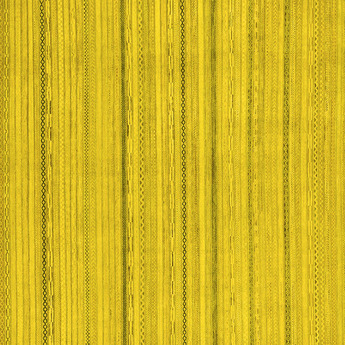 Square Machine Washable Oriental Yellow Modern Rug, wshabs2626yw