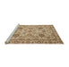 Sideview of Machine Washable Abstract Light Brown Rug, wshabs2627