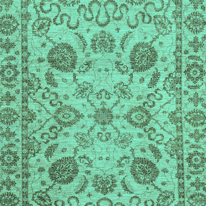 Machine Washable Oriental Turquoise Modern Area Rugs, wshabs2627turq