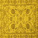 Square Oriental Yellow Modern Rug, abs2627yw