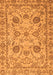 Machine Washable Oriental Orange Modern Area Rugs, wshabs2627org