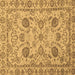 Square Machine Washable Oriental Brown Modern Rug, wshabs2627brn