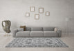 Machine Washable Oriental Gray Modern Rug in a Living Room,, wshabs2627gry