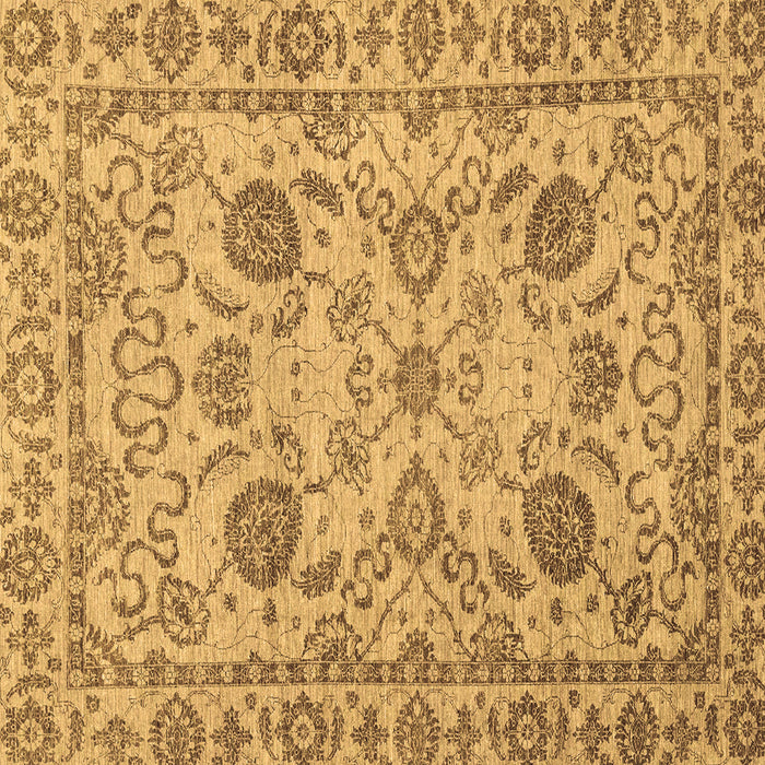 Square Oriental Brown Modern Rug, abs2627brn