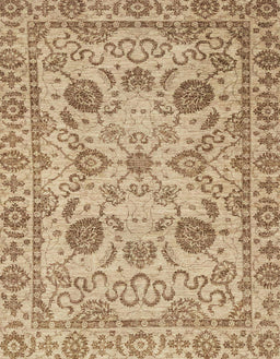 Abstract Light Brown Oriental Rug, abs2627