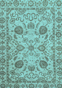 Oriental Light Blue Modern Rug, abs2627lblu