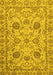 Oriental Yellow Modern Rug, abs2627yw