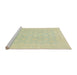 Sideview of Machine Washable Abstract Brown Gold Rug, wshabs2628