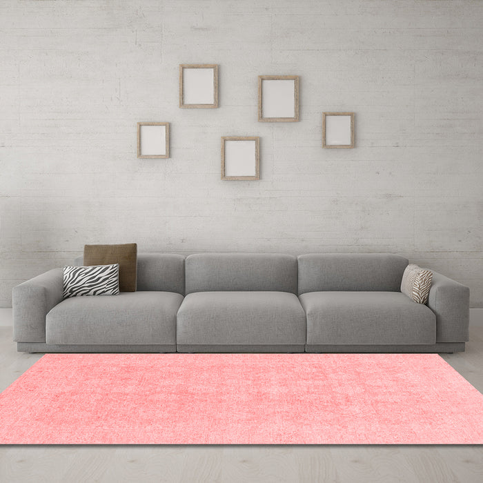 Modern Red Washable Rugs