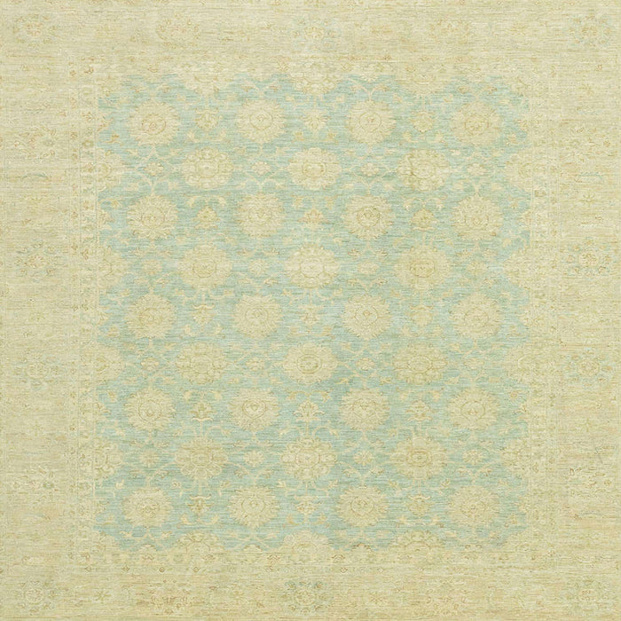 Square Abstract Brown Gold Oriental Rug, abs2628