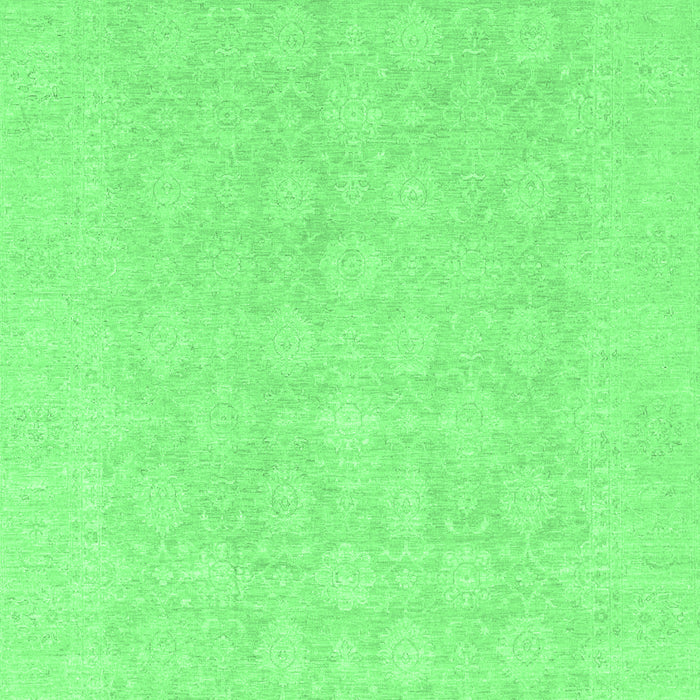 Machine Washable Oriental Emerald Green Modern Area Rugs, wshabs2628emgrn