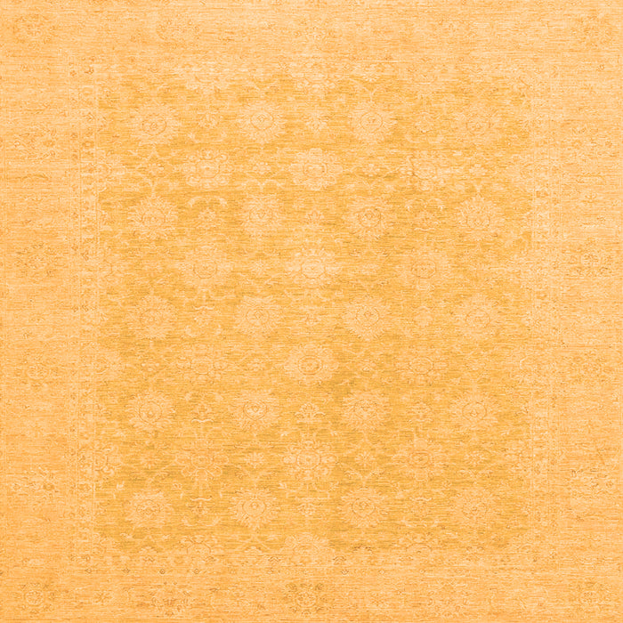 Square Oriental Orange Modern Rug, abs2628org