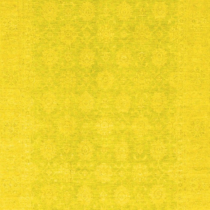 Oriental Yellow Modern Rug, abs2628yw