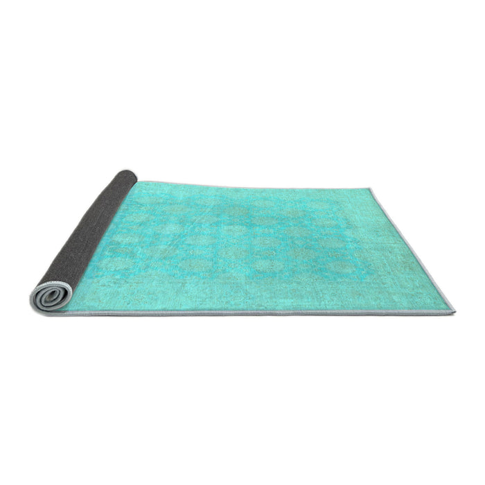 Sideview of Oriental Light Blue Modern Rug, abs2628lblu