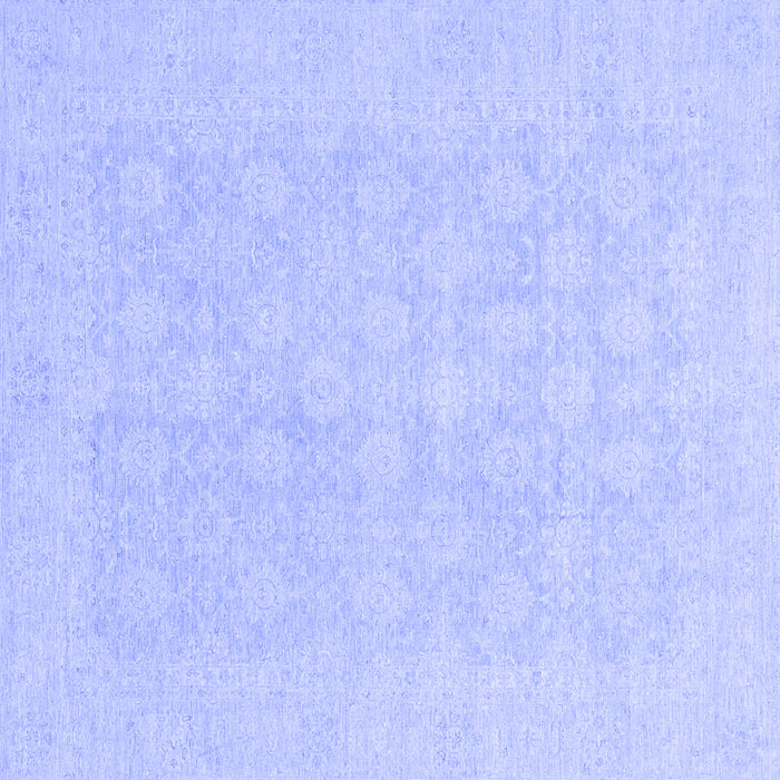 Square Oriental Blue Modern Rug, abs2628blu